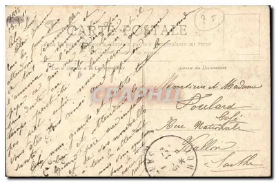 Paris — O Leão de Belfort — Coleção POSTES — Verso