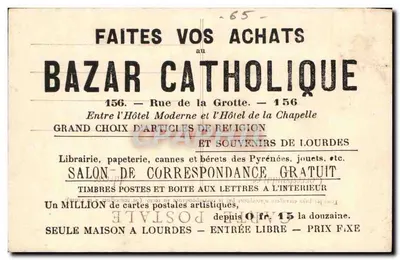 Lourdes — Mosaiki. Ukrzyżowanie — Viron, fot. i wyd. Lourdes — Rewers