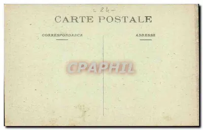 Périgueux — Beeld van generaal Daumesnil — uitgever onbekend — Achterkant