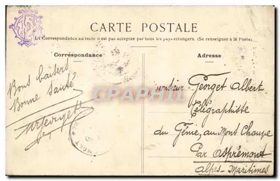 Paris — Igreja da Trindade — B. X. F. Paris, n°72 — Verso