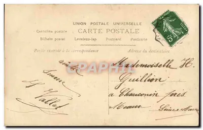Casal amoroso — cena romântica — U.D.D. n°286 — Verso