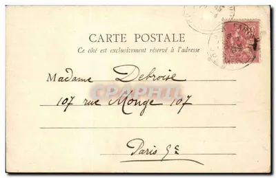 アスファルト工事チーム — ルクセンブルク美術館 — L. Carrier-Belleuse, パリ — 裏面