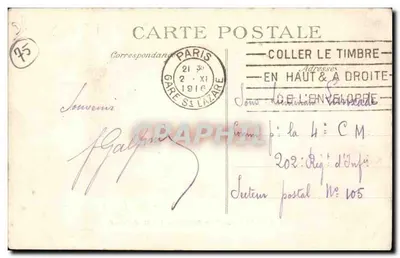 PARIS — A Rue Royale - A Madeleine — ELD, n° 4202 — Verso