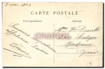 Paris — Der Place de la Bastille — Lage der berühmten Festung, errichtet 1369 und abgebrochen nach dem 14. Juli 1789 — C. M. — Rückseite
