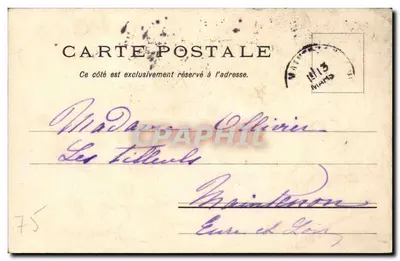 Parigi — L'Arco di Trionfo Piazza dell'Étoile — Edizione Louis Burgy 5058 — Verso