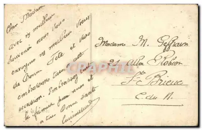 Sainte-Marie — scena z parą — Mesange n°126 — Rewers