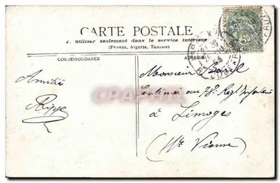Paris - Boulevard & Porta Saint-Denis — editor não identificado, número de série não visível — Verso