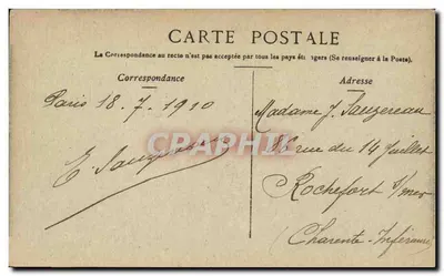 Parigi. Porta Saint-Denis — vista urbana con carrozza a cavalli — editore non visibile — Verso