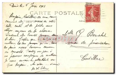 Paris — Buttes Chaumont — O Belvedere — J.H. n°249 — Verso