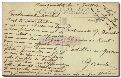 Rambouillet — Zamek (fasada północna) — Rezydencja Prezydenta Republiki — LL. — Rewers