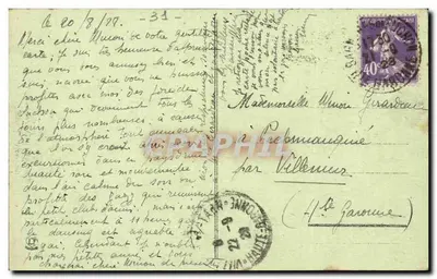 Luchon — Skoczek elektrowni w Sourrouille — Pyrenees Central (1 seria) — Wydawca L'Écho Luchonnais, nr 100 — Rewers