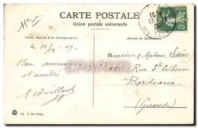 Paris - Bastilha. — Coluna da Bastilha — editor I. De Cims, n°48 — Verso