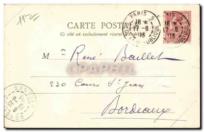 Paryż — Kolumna Lipca — B.F. Paryż, nr 97 — Rewers
