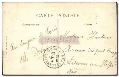 Paryż — Stacja Gare de Lyon — Odtworzona w 1899 — Wydawca B.D. — Rewers