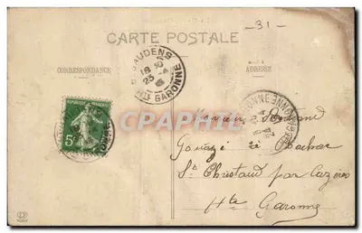 Saint-Gaudens - Vista sobre os Pirineus — Fototipia Lahonche Frères, Toulouse, n°668 — Verso