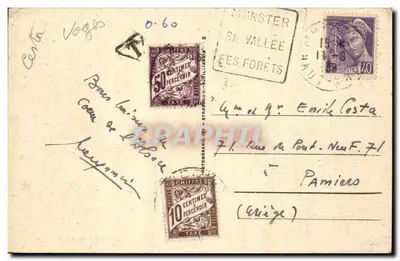 Gérardmer — Ogólny widok z Gouttridos — wydawca ABR, n°2 — Rewers