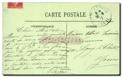 Paryż (1er) — Avenue de l'Opéra z Grand Hôtel du Louvre — LL. — nr 1262 — Rewers