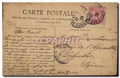 PARIS — A Seine (visão tirada do Louvre) — Coleção Petit Journal — Verso
