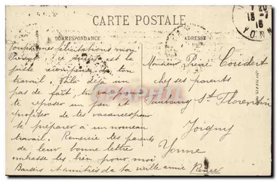 Paryż (V°) — Hotel Cluny zbudowany w 1490 roku przez Abp. Jacquesa d'Amboise — LL. — Rewers