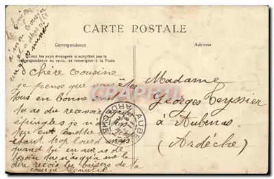 Parigi — Caserma del Castello d'Acqua — Chapellerie, 46, Boulevard Voltaire — Verso
