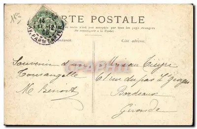 Paris - A Praça da República — outrora do Château-d'Eau — editor não identificado — Verso