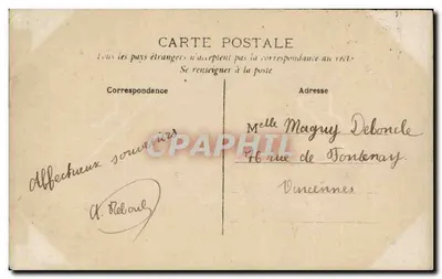 Bambina seduta su un carretto decorato con fiori — Pasqua — editore Cincé, n° 4-523 — Verso