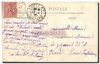 Giovane donna accanto a un vaso di fiori — Comandamenti della Giovane Donna da Sposare — Fototipia A. Brenner a Nantes — Verso