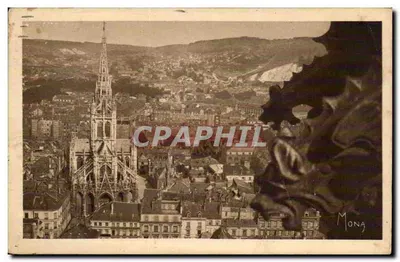 Rouen, Igreja de São Maclou — Os Pequenos Quadros da Normandia — editor Mong, N. 140