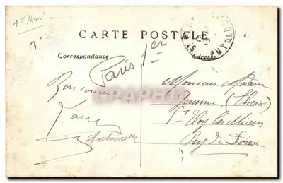 Paris (1er arrt) — A Rue de Rivoli, o Jardim das Tuileries e o Louvre — editor desconhecido, n° 248 — Verso