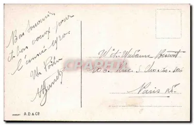 Buquê de rosas — Boa Ano 1920 — A.D. & Co — Verso