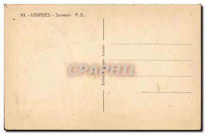 Jaskinia w Lourdes — Modlitwa dla Ciebie — Wydawca P. D. — Rewers