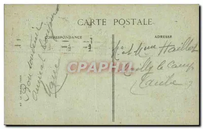 Paris — Avenida dos Campos Elísios — editor CP LE DÉLÈS, n° 4378 — Verso