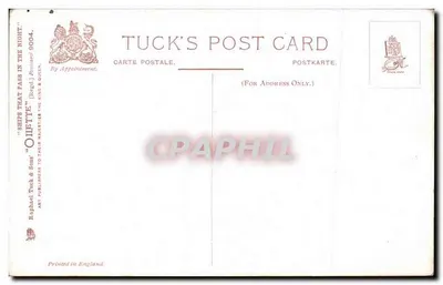 Navios que passam na noite — Raphael Tuck & Sons — Tuck's Post Card 9004 — Verso