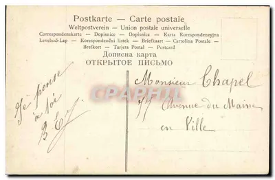 Vis — Pansé — Parijs 13-9-1906 — Achterkant