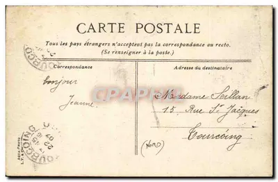 Le Havre - L'Arsenal — éditeur L.V. & Ch. n°9 — Verso