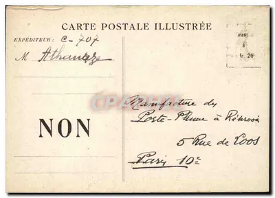 Paryż — Arc de Triomphe du Carrousel — Wytwórnia Poste-Phone w Reims — Rewers
