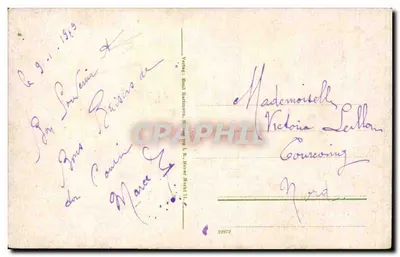 Strasburg — Els. — Widok klasztoru Pokoju z parku Labandstaden — Wydawca: Emil Hartmann — Rewers