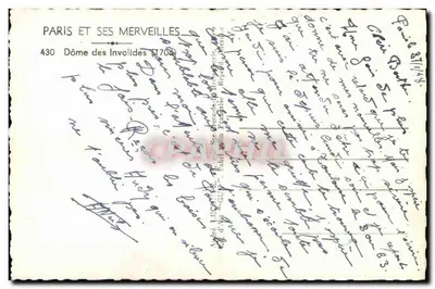 Domek Invalidów — Paryż — wydawca Guy, nr 430 — Rewers