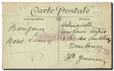 Parigi — La Torre Eiffel — A.P. — Editore A.P. n°3 — Verso