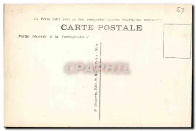 Sarrebourg - Sottoprefettura e l'Alto della Grand'Rue — P. Bonnevie, Editore 25 Rue du Palais, M.-iz — Verso
