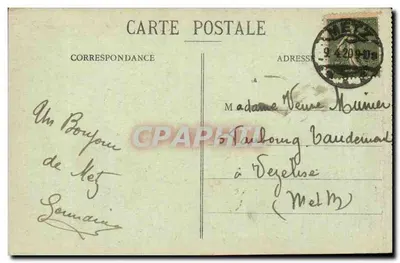 METZ — Pomnik Marszałka Faberta — F. Comnard, wyd. Metz — Rewers