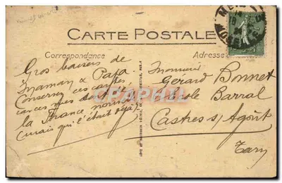 Metz - Porta dos Alemães (lado norte) — editor P. Maas, Metz, n°85 — Verso
