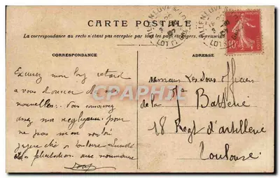 Zamek Bonaguil — Lot-et-Garonne — A. Astruc, fot.-wyd. Bergerac, nr 315 — Rewers