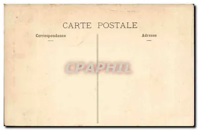 París Tarjeta postal antigua Restos de la fachada del castillo de las Tullerías — Reverso