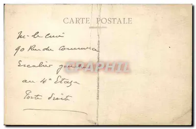 Igreja de São João Batista de Grenelle — A Igreja antiga e a Igreja nova inaugurada em 30 de Setembro de 1928 — Editor: Impressora da Postagem — Verso