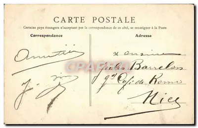 Paris - Igreja de São Ambrozio — B. F., Paris, n° 107 — Verso