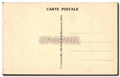 Basílica del Sagrado Corazón de Montmartre — París — editor J. P. (n° 61) — Reverso