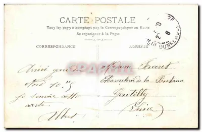 Hombre que ofrece una flor — poema amoroso — París, n°318 — Reverso