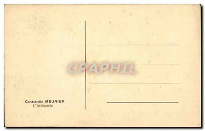 Kowalnia — Constantin Meunier — Przemysł — Rewers