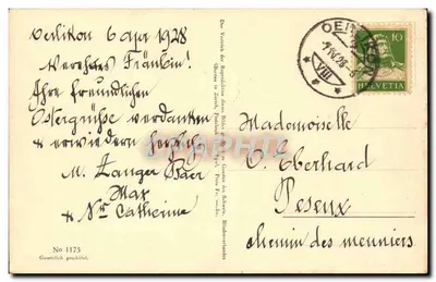 Johannes auf Pathmos — Ernst Stöckelberg — No 1175 — Verso